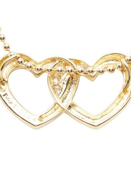 Elmwoods Auctions | CHRISTIAN DIOR, A DIAMANTE HEART  Dior Heart Motif Pendant Necklace 18K Yellow Gold